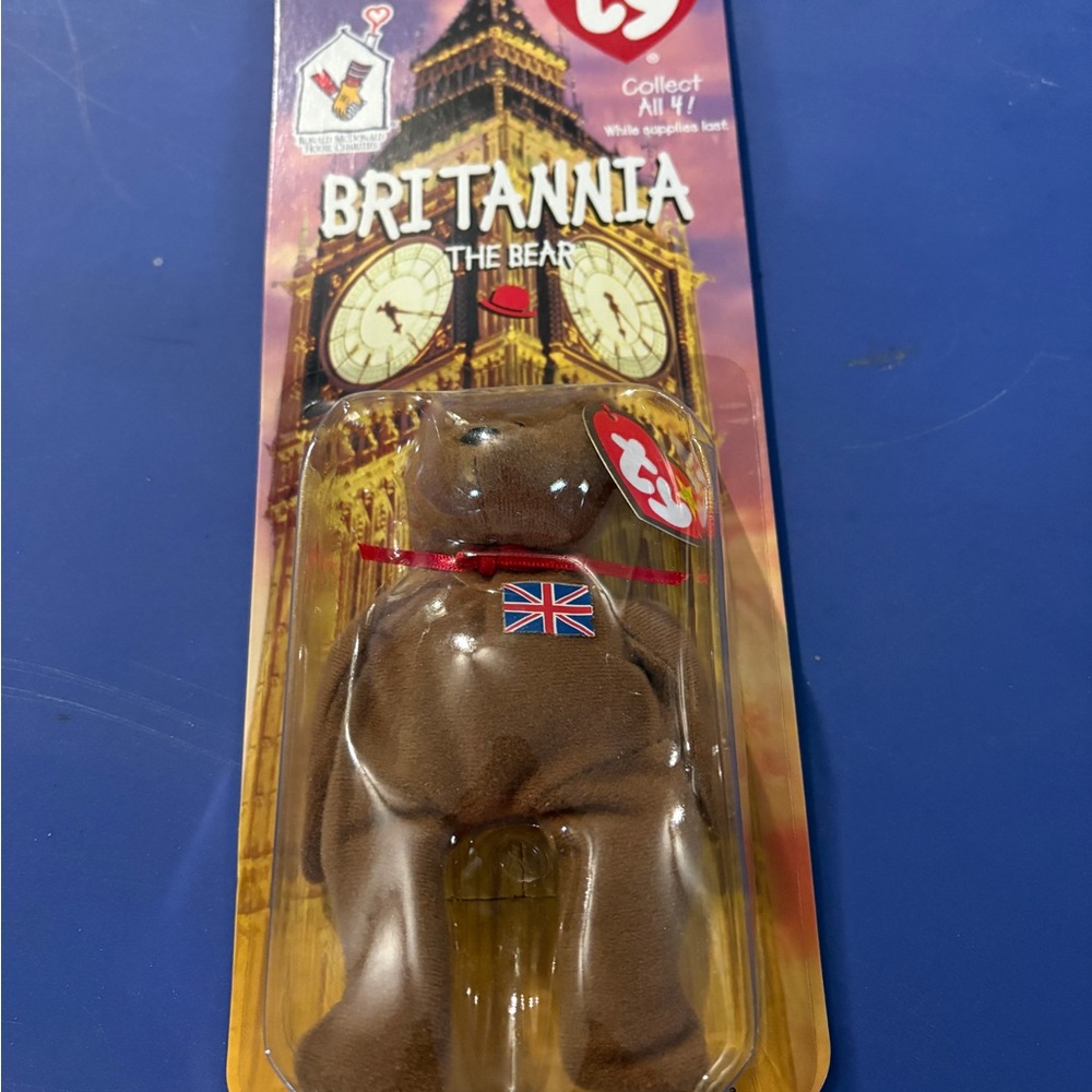 Ty Britannia Bear with Union Jack Emblem
